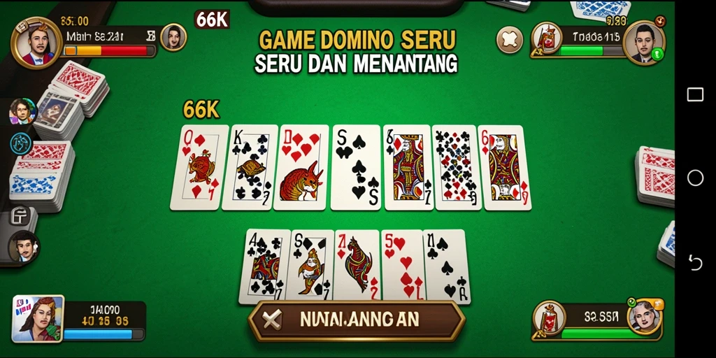 Tampilan gameplay seru dan interaktif di 66K.