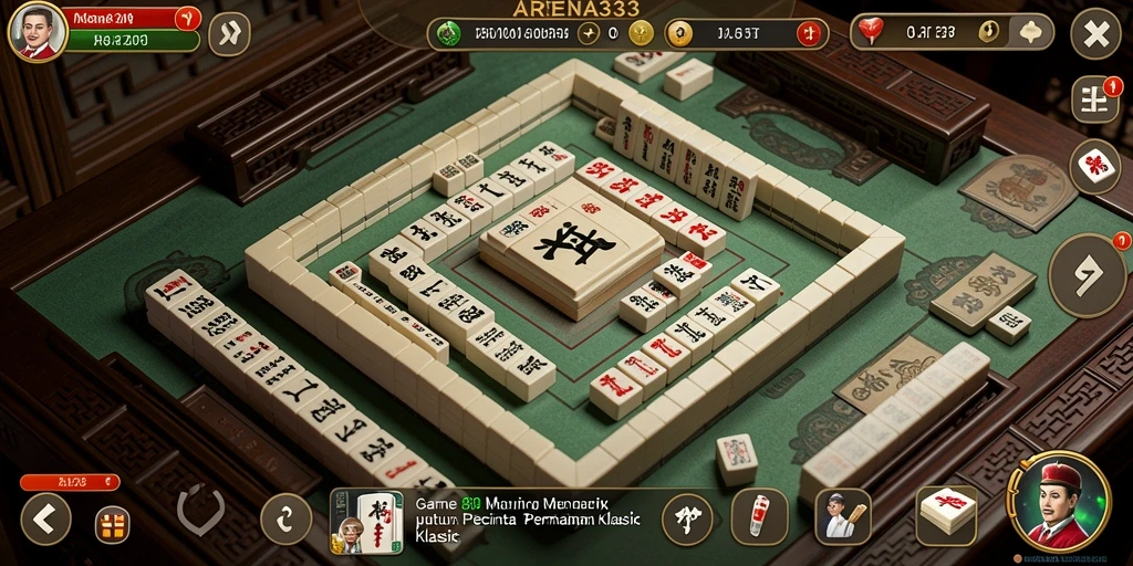 Screenshot gameplay ARENA333 yang menampilkan momen seru permainan Mahjong.