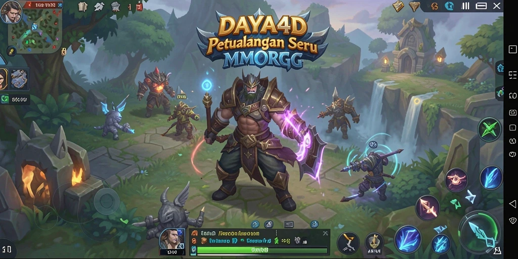 Menampilkan aksi seru dalam petualangan MMORPG DAYA4D.