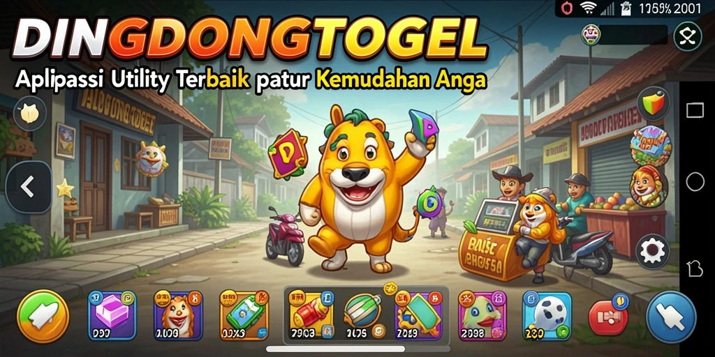 Tampilan utama DINGDONGTOGEL dengan fitur-fitur Utility.