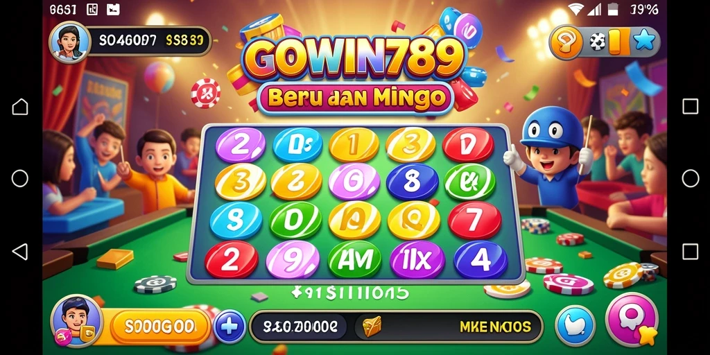 Tangkapan layar gameplay seru GOWIN789 dengan suasana Bingo yang meriah.