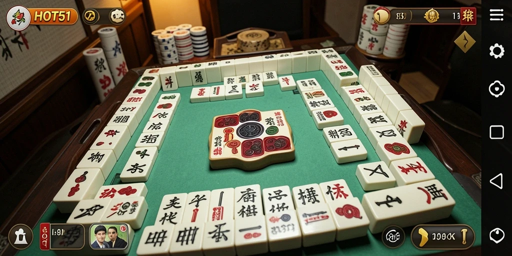 Gameplay menarik dari HOT51 yang penuh tantangan Mahjong.
