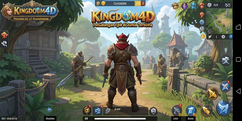 Screenshot KINGDOM4D menunjukkan pemain menjelajahi dunia terbuka yang menakjubkan.