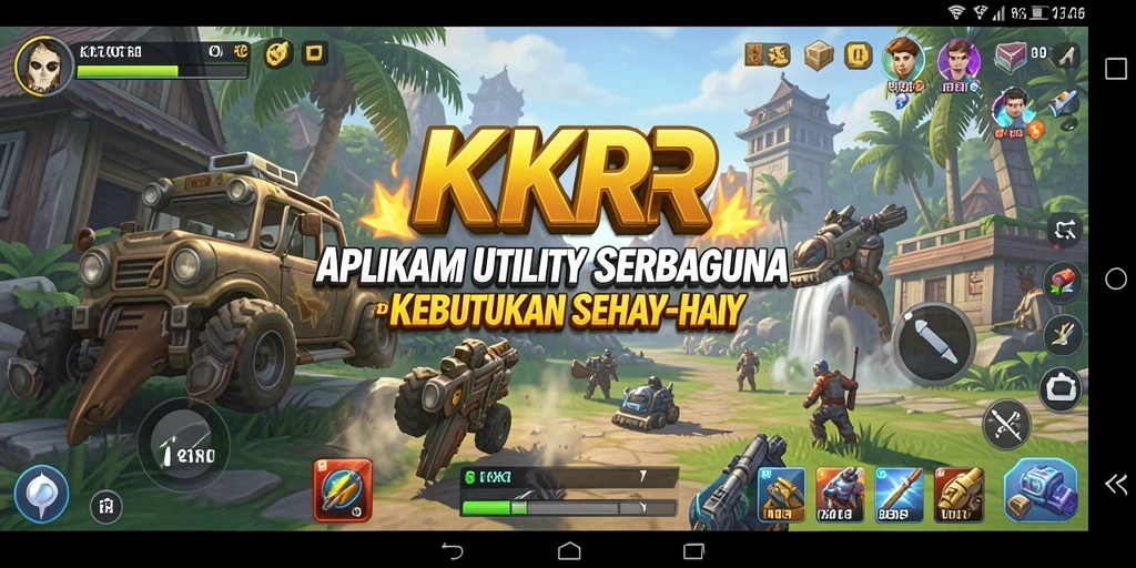 Tampilan antarmuka utama KKRP dengan fitur pengingat dan catatan.