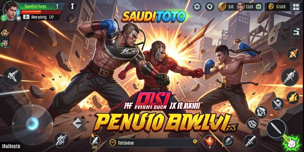 Tampilan gameplay SAUDITOTO yang penuh aksi dan seru.