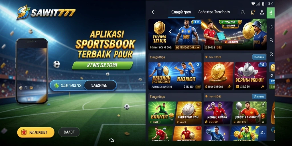 Screenshot utama SAWIT777 menampilkan tampilan menarik dari berbagai pilihan taruhan.