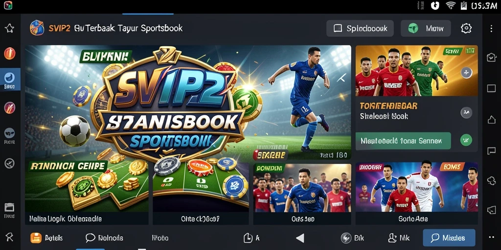 Screenshot gameplay SVIP2 menampilkan taruhan olahraga yang mendebarkan.