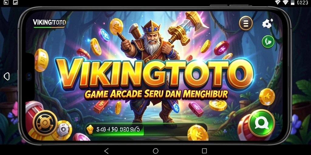 Tampilan gameplay seru dari VIKINGTOTO dengan tantangan arcade.